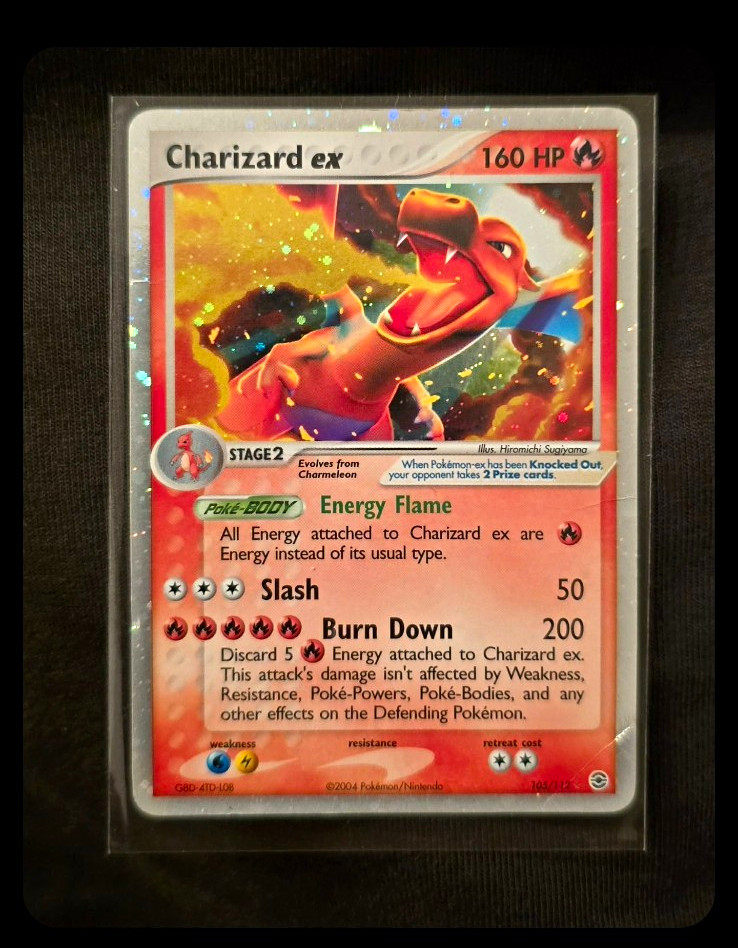 Charizard ex EX FireRed & LeafGreen 105/112 Holo Ultra Rare 160 HP 2004