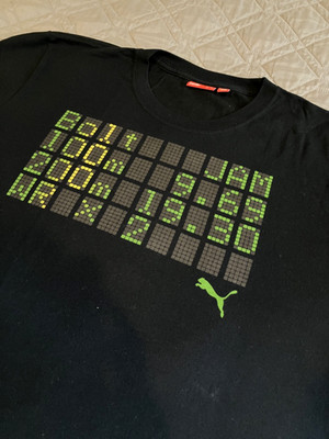 Retro Puma - Usain Bolt -2008 Lightening Strikes Twice Jamaica - T Shirt Mens L