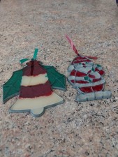 "2 CHRISTMAS HANGING DECORATIONS"