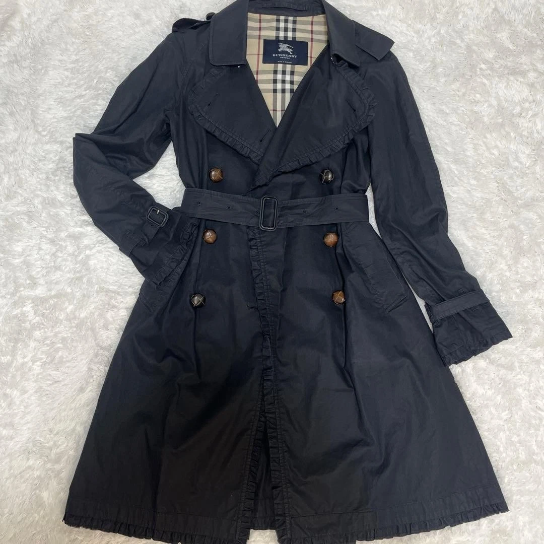 Burberry Navy Trench In Women's Coats & Jackets for sale | eBay