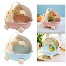 Bird Travel Cage with Heater Parrot Cage for Lovebirds Parakeets Parrotlets