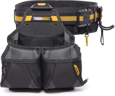 ToughBuilt ClipTech Series   3-Piece Pro Framer Tool Belt Set 2 Pouches