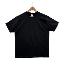 Men's Supreme Black Blank Size Medium Made in USA 100% Cotton Pre-Shrunk NWOT