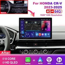 Android 14 Apple Carplay Car Stereo Radio for Honda CRV 2023-2025 GPS WiFi 12.5  