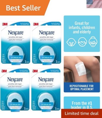 Sensitive Skin Low Trauma Tape, 4 count