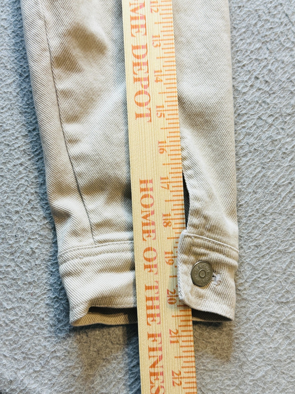 Relativity Jacket Womens Medium Beige Stretch Den… - image 12