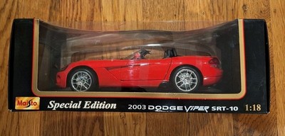 No20 ミニカー1/18箱ありDODGE VIPER SRT-10 Maisto | 2003 Dodge Viper SRT-10 [1/18 Scale] Die Cast Model