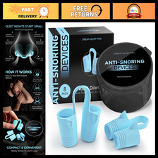 Nasal Dilators for Snoring Relief - Comfortable Silicone Nose Clips, 8 Pack