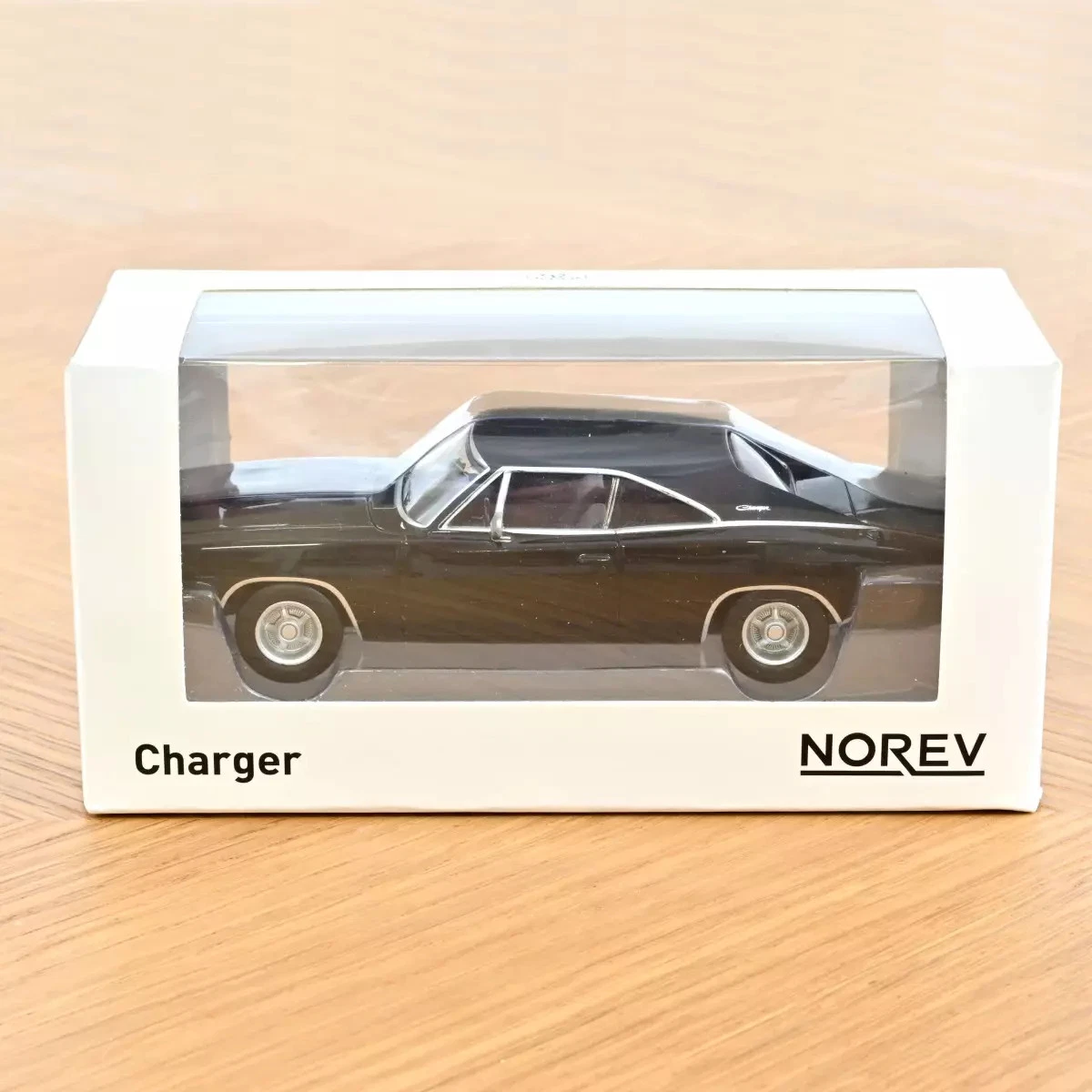 1:43 1968 Dodge Charger -- Black -- Norev 950004