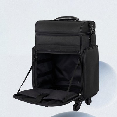 Rollender Make-up Zug Koffer Tragbar Vielseitig Trolley Make-up Reise Organizer