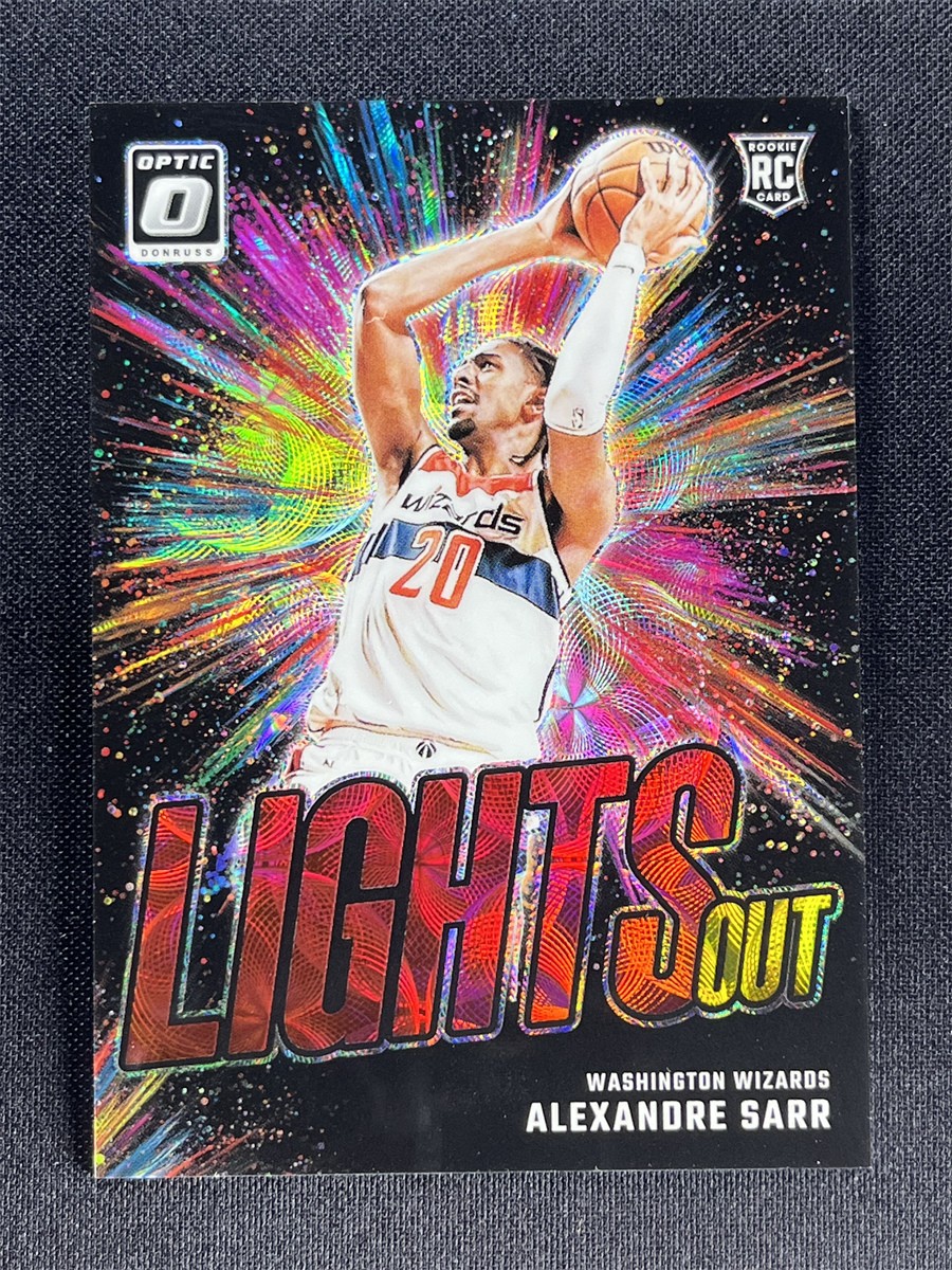 2024-25 Panini Donruss Optic Alexandre Sarr #5 Red Gold Choice Lights Out RC /99