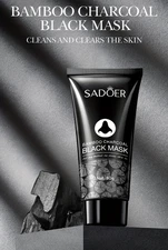 SADOER Bamboo Charcoal Black Face Nose Mask 60G Remove Blackhead