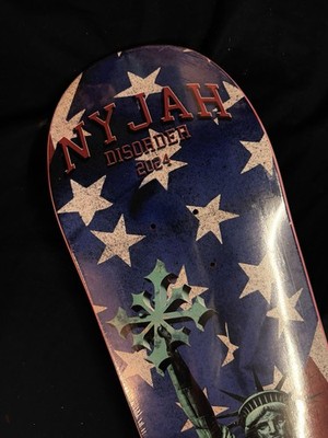 NYJAH DISORDER 2024オリンピック仕様 激レア RARE Nyjah Huston Disorder Skateboard Deck Statue Of Liberty USA