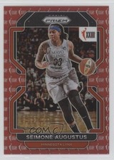 2022 Panini Prizm WNBA W25 Red Prizm 37/199 Seimone Augustus #156 HOF 02v3