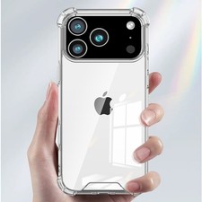 CLEAR Shockproof Phone Case Cover For iPhone 17 , 17 Air , 17 Pro Max