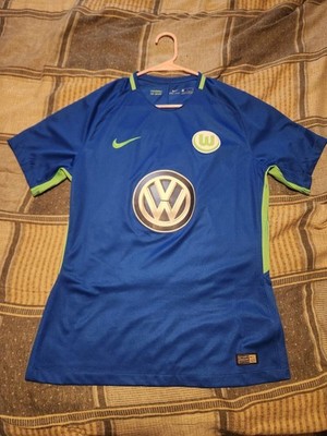 VFL Wolfsburg 2017/2018 Germany Player Issue Away Soccer Jersey Size L