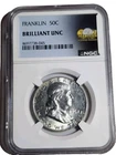 1962 franklin half dollar  NGC Certified   Brilliant Uncirculated