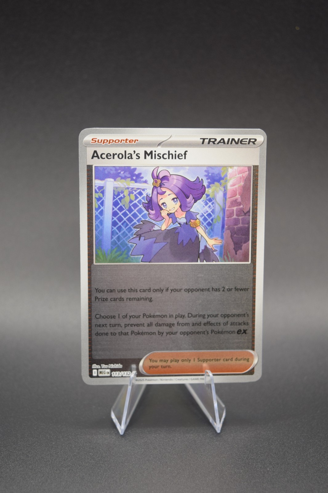 Acerola's Mischief Reverse Holo 113/132 Mega Evolution Uncommon NM 113