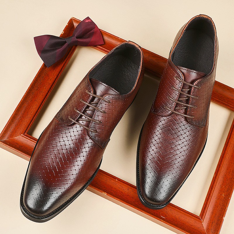 SAOLA Scarpe derby uomo pelle stringate a punta abito formale business matrimonio primavera