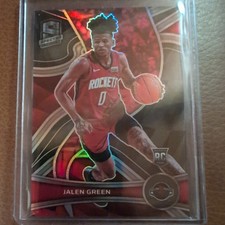 JALEN GREEN 2021-22 Panini Spectra #105 Rookie RC Silver Holo Houston Rockets