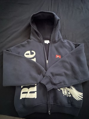 Rhude Eagle Pass vintage Black/white zip up Men's Size M