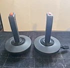 Vintage Atari 2600 Champ Joysticks w/ Retractable Cords - Set of 2 Untested