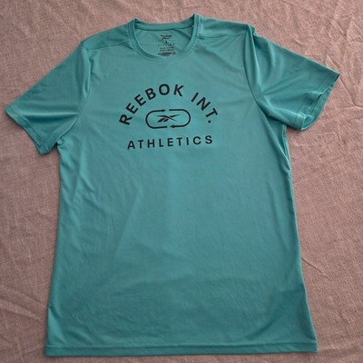 Reebok Athleisure Performance Athletic Sporty Speedwick T-shirt Green Mens Large