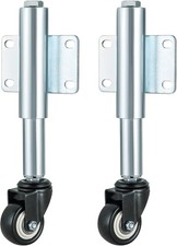2" Spring Loaded Gate Caster, 2 PCS 2-1/2" Heavy Duty Farm Gate Wheels, 4 Holes