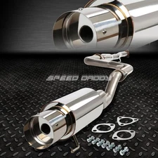 FOR 92-00 HONDA CIVIC 2/4DR S.STEEL 4.5"ROUND MUFFLER TIP CATBACK EXHAUST SYSTEM