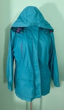 Vintage Pacific Trail Teal Pink Purple Windbreaker Jacket Mens Medium 1990s Retr