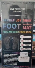 Foot Massager Mat Relax Boost Circulation 19 Levels Electric Stimulation, New 