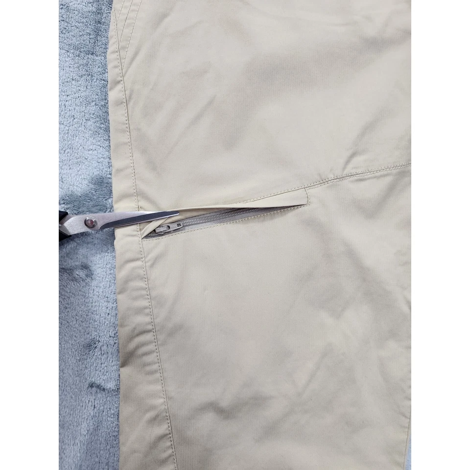 Pantalones de pesca Magellan's tiro alto pierna ajustada talla 12 caqui exteriores bolsillos con cremallera Foto 3 de 4