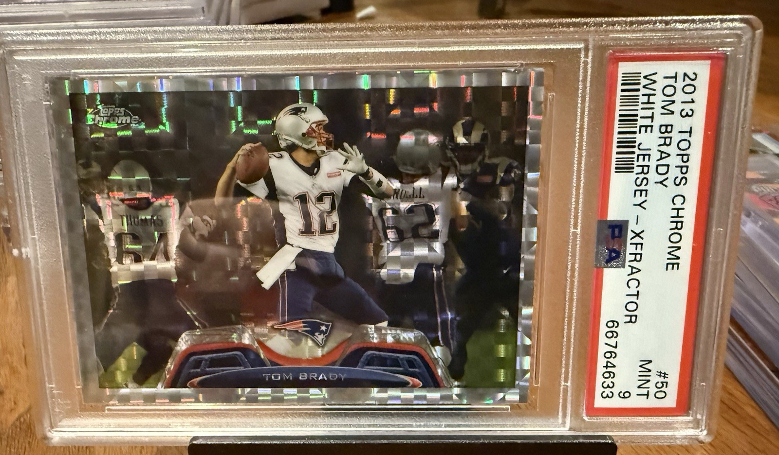 2013 Topps Chrome - Tom Brady #50 Retail X-Fractor PSA 9