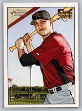2007 bowman heritage baseball hunter pence rookie card #226. rookie card picture