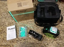 Huepar Self-Leveling Green Laser Level 360 Cross Line w/ Magnetic Base (621CG)