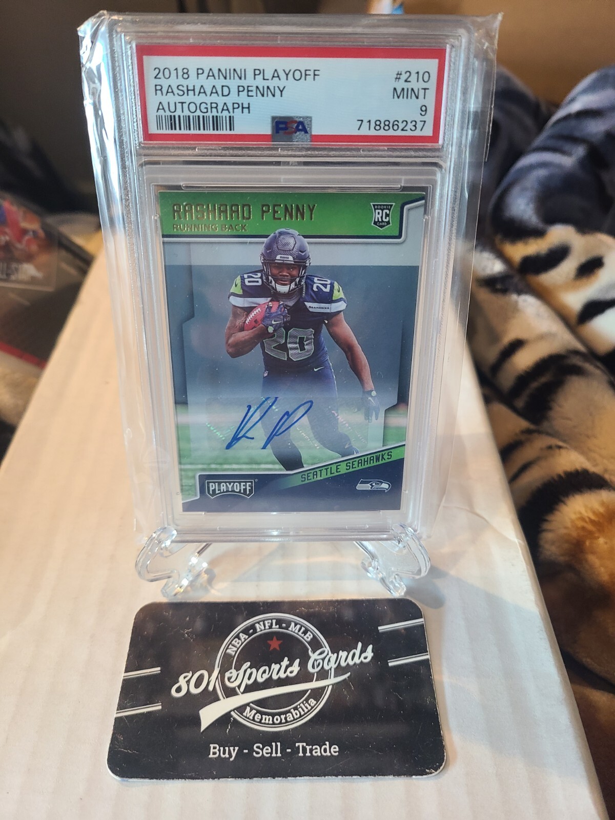 Rashaad Penny Panini Playoff #210 Autograph