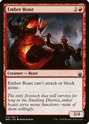 Magic MTG TCG Battlebond 2018 Ember Beast 175/254
