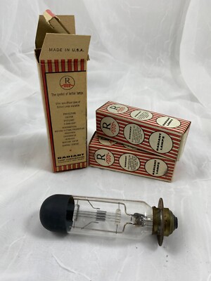 (3) RADIANT PROJECTOR LAMPS CBJ, DAK & DEJ, NEW