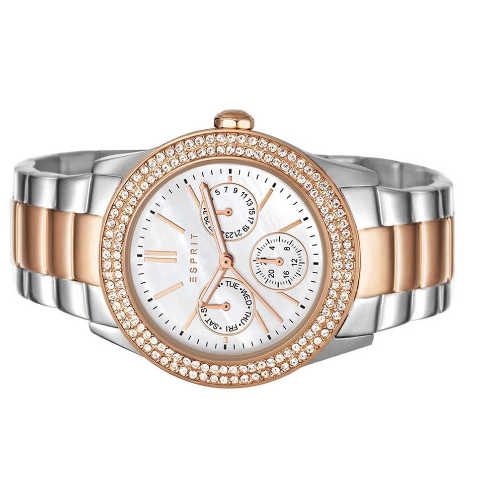 Esprit Donna Orologio da Polso Peonia Acciaio Inox Bicolore ES103822016-1 - Immagine 2 di 2