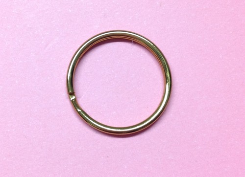 Double Loop Split Ring Key Rings Keyring Craft Findings Hoop Vary Size & Colour - Picture 24 of 103