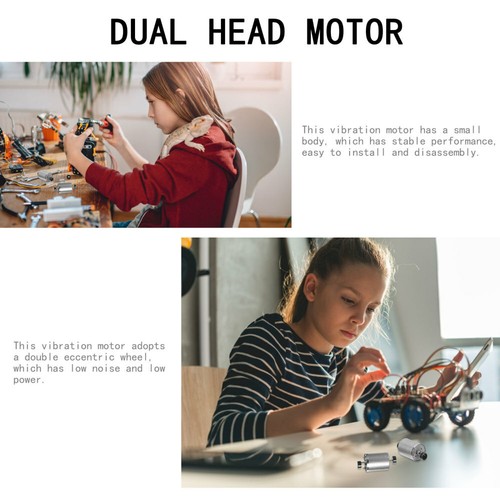 2 Stück Doppelkopfmotor Elektro Bürstenmotor Brushed Vibrationsmotor - Bild 2 von 12