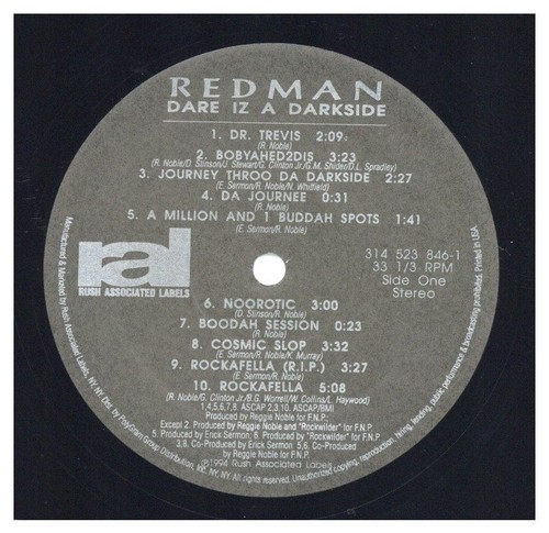 Redman - Dare Iz A Darkside '94 LP US ORG!EX/EX+ W/S - Picture 6 of 6