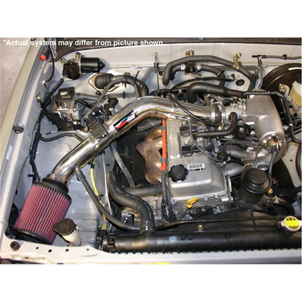 Entrada de aire frío de aluminio pulido Injen PF2015P para Toyota Tacoma 00-04 2,4 L 2,7 Foto 3 de 4