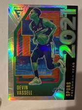 2020-21 Panini Flux Freshman Year Silver Prizm Devin Vassell #7 Rookie RC