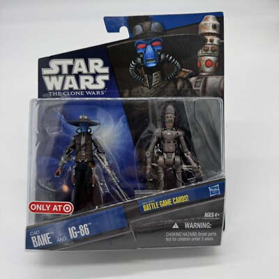 Star Wars The Clone Wars CAD BANE AND IG-86 Target Exclusive 2-Pack NEW
