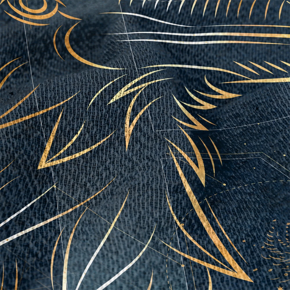 Harry Potter Blanket, 50"x60" Celestial Ravenclaw Woven Blend Throw