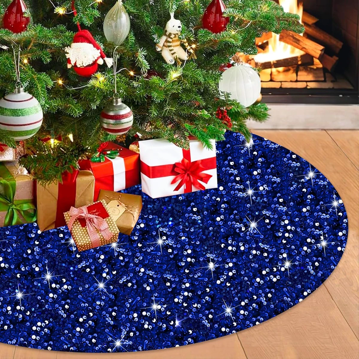 Embroidered 2025 tree skirt