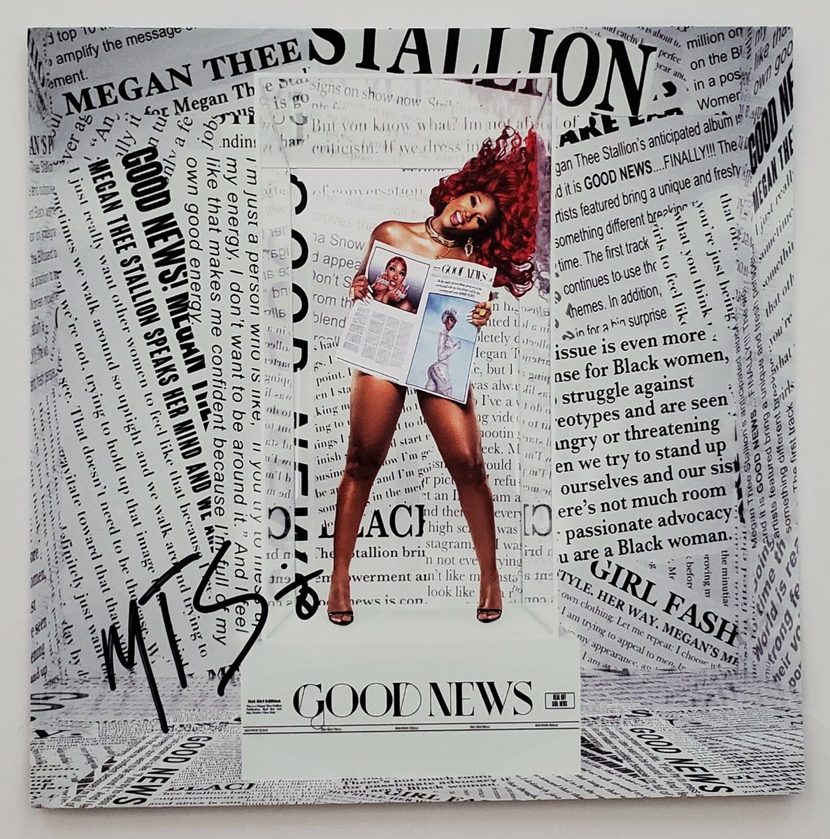 Megan Thee Stallion Signed Good News CD Cover Jewel Case Insert