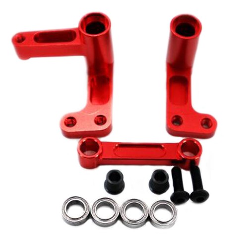 Aluminum Metal CNC Upgrade Parts DIY Fit for 1/10 traxxas slash 2wd Rc Car Red - Picture 22 of 55