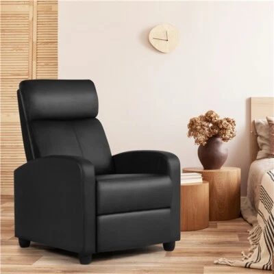 Recliner Chair Adjustable Leather Sofa Living Room Armchair for Home Bedroom